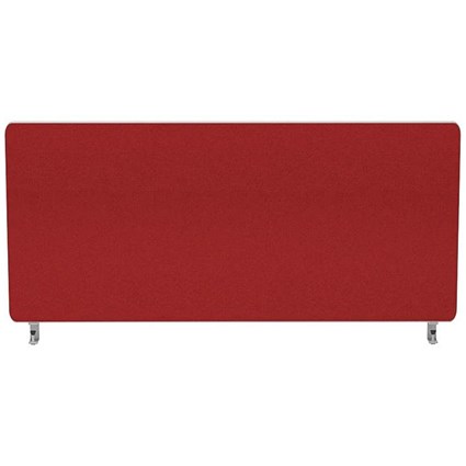 Impulse Plus Desk Screen, 800x400mm, Burgundy