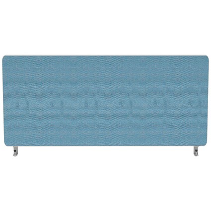 Impulse Plus Desk Screen, 800x400mm, Sky Blue