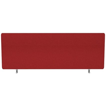 Impulse Plus Desk Screen, 1200x400mm, Burgundy