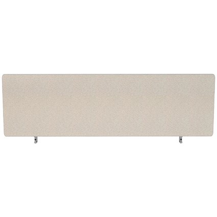 Impulse Plus Desk Screen, 1200x400mm, Light Grey