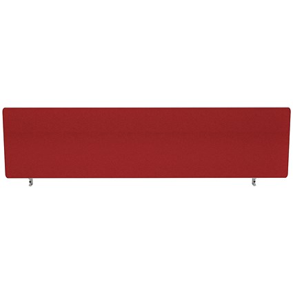 Impulse Plus Desk Screen, 1400x400mm, Burgundy