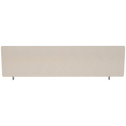 Impulse Plus Desk Screen, 1400x400mm, Light Grey