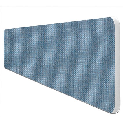 Impulse Plus Desk Screen, 1500x400mm, Sky Blue