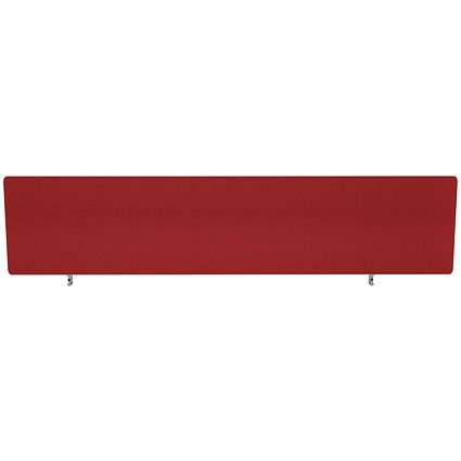 Impulse Plus Desk Screen, 1600x400mm, Burgundy