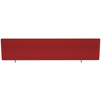 Impulse Plus Desk Screen, 1600x400mm, Burgundy