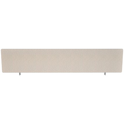 Impulse Plus Desk Screen, 1800x400mm, Light Grey Impulse Plus Desk Screen, 1800x400mm, Light Grey