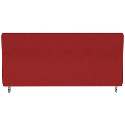 Impulse Plus Desk Screen, 800x300mm, Burgundy