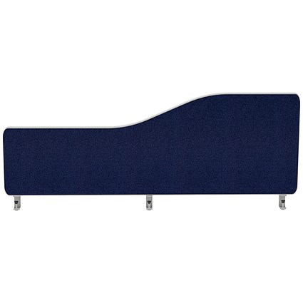 Impulse Plus Wave Desk Screen, 1000x300mm, Royal Blue