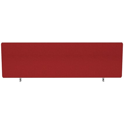 Impulse Plus Desk Screen, 1200x300mm, Burgundy