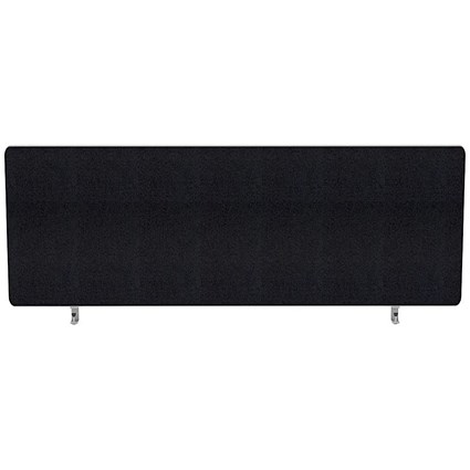 Impulse Plus Desk Screen, 1400x300mm, Black