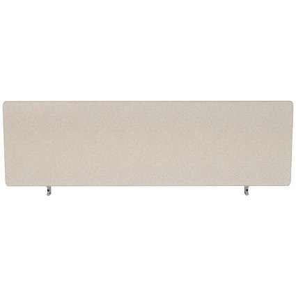 Impulse Plus Desk Screen, 1400x300mm, Light Grey