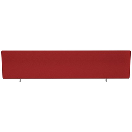 Impulse Plus Desk Screen, 1600x300mm, Burgundy