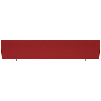 Impulse Plus Desk Screen, 1800x300mm, Burgundy
