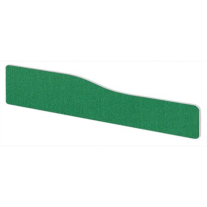 Impulse Plus Wave Desk Screen, 1800x300mm, Palm Green