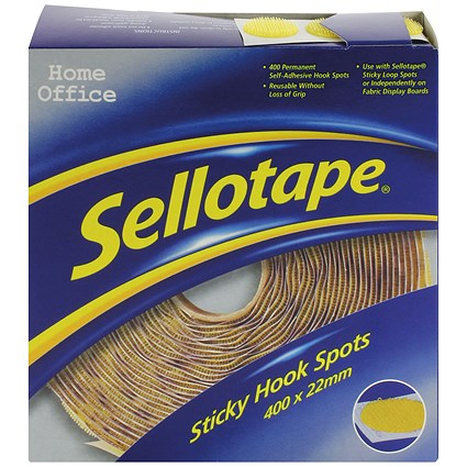 Sellotape Sticky Hook Spots 22mm (Pack of 400)