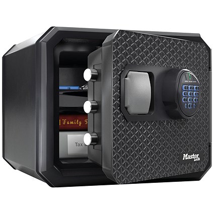 Master Lock Fire and Water Safe Digital Combination Safe, Backlit Keypad, 23 Litre Large, Black