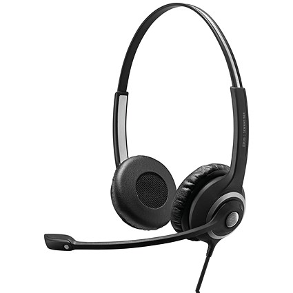EPOS Impact SC 260 USB MS LI Wired Binaural Headband Headset Black 1000579