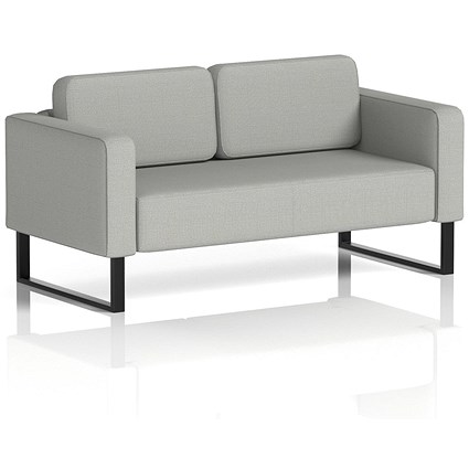 Brixworth 2 Seater Sofa, With Black Legs, In Sumi Fabric, Tokyo
