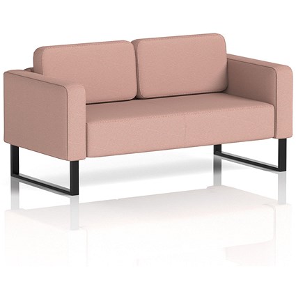 Brixworth 2 Seater Sofa, With Black Legs, In Yoredale Fabric, Kidstone