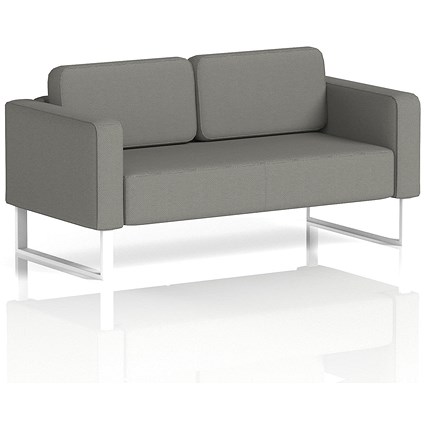 Brixworth 2 Seater Sofa, With White Legs, In Yoredale Fabric, Hardraw Brixworth 2 Seater Sofa, With White Legs, In Yoredale Fabric, Hardraw