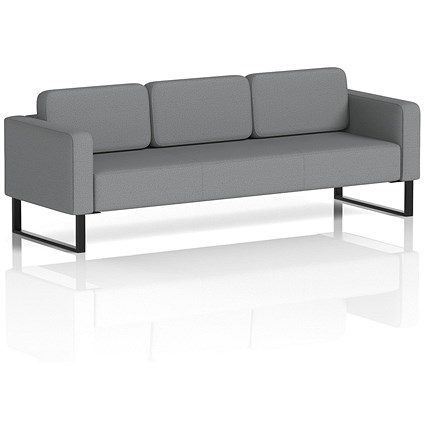Brixworth 3 Seater Sofa, With Black Legs, In Synergy Fabric, Partner Brixworth 3 Seater Sofa, With Black Legs, In Synergy Fabric, Partner