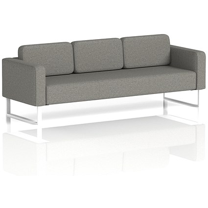 Brixworth 3 Seater Sofa, With White Legs, In X2 Fabric, Number Brixworth 3 Seater Sofa, With White Legs, In X2 Fabric, Number