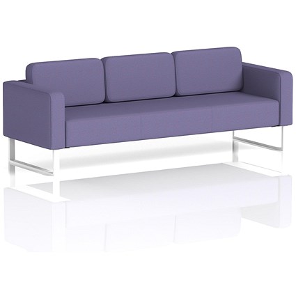 Brixworth 3 Seater Sofa, With White Legs, In Synergy Fabric, Order