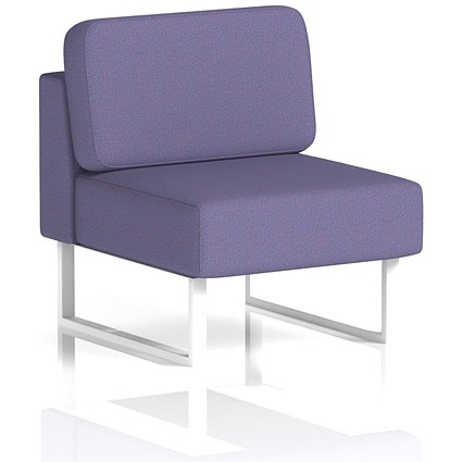 Brixworth Modular Seating Central Unit, With White Legs, In Synergy Fabric, Order