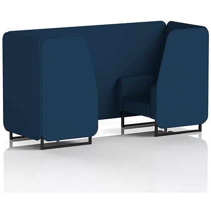 Brixworth 2 Seater Booth, Black Legs, X2 Fabric, Calculus Panels And Sofa Brixworth 2 Seater Booth, Black Legs, X2 Fabric, Calculus Panels And Sofa
