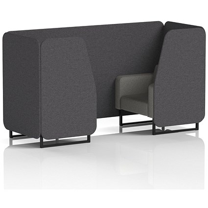 Brixworth 2 Seater Booth, Black Legs, X2 Fabric, Arithmetic Panels And Number Sofa