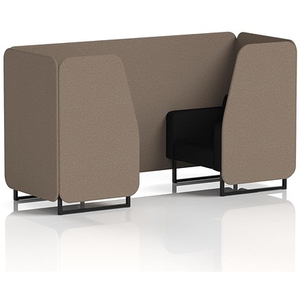 Brixworth 2 Seater Booth, Black Legs, X2 Fabric, Theory Panels And Diameter Sofa Brixworth 2 Seater Booth, Black Legs, X2 Fabric, Theory Panels And Diameter Sofa