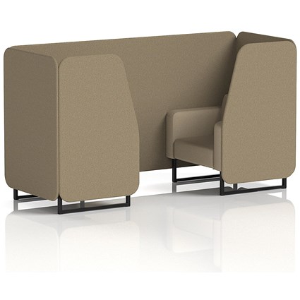 Brixworth 2 Seater Booth, Black Legs, Main Line Flax Fabric, Bank Panels And Upminster Sofa Brixworth 2 Seater Booth, Black Legs, Main Line Flax Fabric, Bank Panels And Upminster Sofa