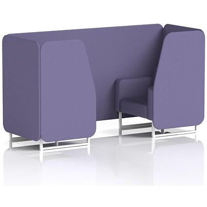 Brixworth 2 Seater Booth, White Legs, Synergy Fabric, Order Panels And Sofa Brixworth 2 Seater Booth, White Legs, Synergy Fabric, Order Panels And Sofa