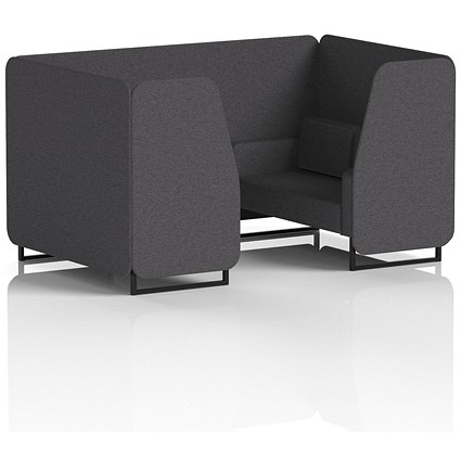 Brixworth 4 Seater Booth, Black Legs, X2 Fabric, Arithmetic Panels And Sofa