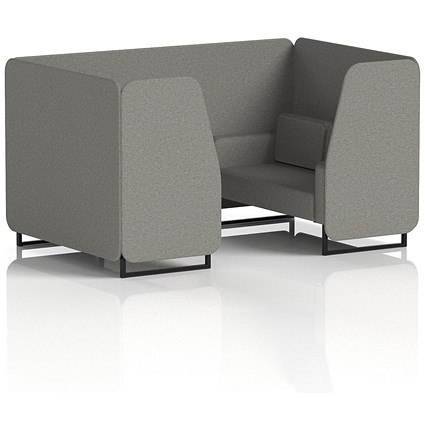 Brixworth 4 Seater Booth, Black Legs, X2 Fabric, Number Panels And Sofa