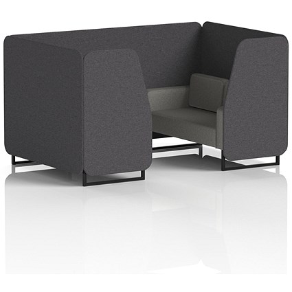 Brixworth 4 Seater Booth, Black Legs, X2 Fabric, Arithmetic Panels And Number Sofa