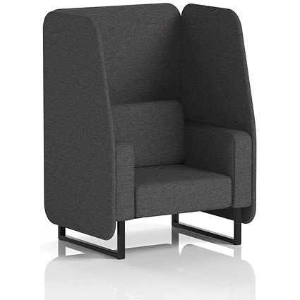 Brixworth 1 Seater Open Booth, Black Legs, X2 Fabric, Arithmetic Panels And Sofa