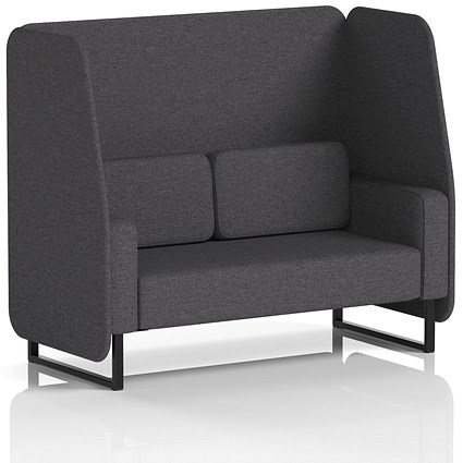 Brixworth 2 Seater Open Booth, Black Legs, X2 Fabric, Arithmetic Panels And Sofa