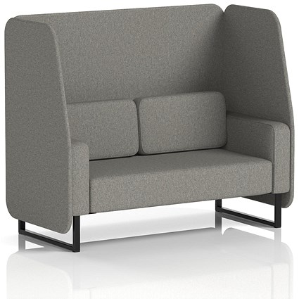 Brixworth 2 Seater Open Booth, Black Legs, X2 Fabric, Number Panels And Sofa
