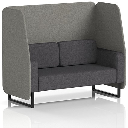 Brixworth 2 Seater Open Booth, Black Legs, X2 Fabric, Number Panels And Arithmetic Sofa