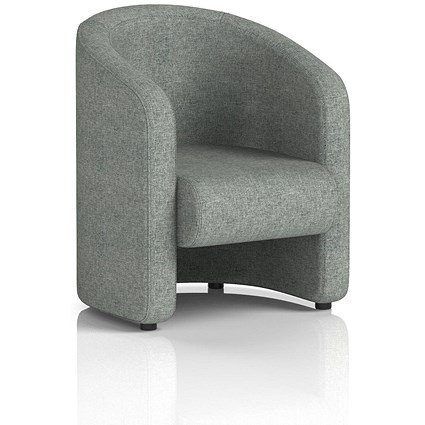 Lamport Armchair, With Black Feet, In Rivet Fabric, Prime