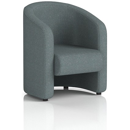 Lamport Armchair, With Black Feet, In Main Line Flax Fabric, Westminster