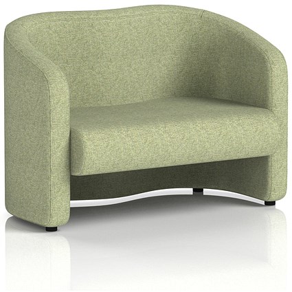 Lamport 2 Seater Sofa, With Black Feet, In Rivet Fabric, Burnish