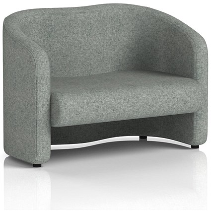 Lamport 2 Seater Sofa, With Black Feet, In Rivet Fabric, Prime