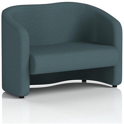 Lamport 2 Seater Sofa, With Black Feet, In X2 Fabric, Polygon