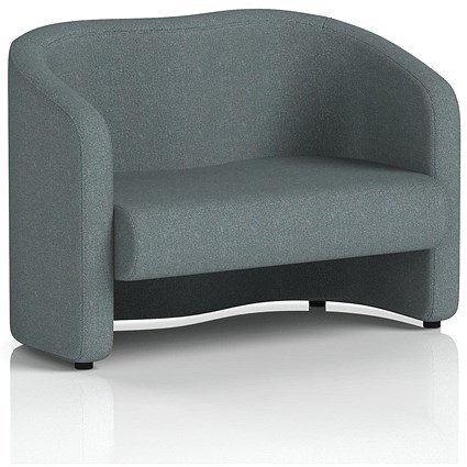 Lamport 2 Seater Sofa, With Black Feet, In Main Line Flax Fabric, Westminster