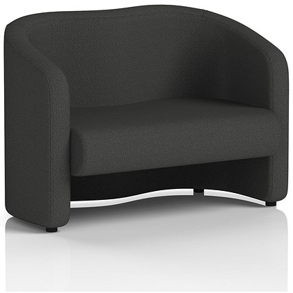 Lamport 2 Seater Sofa, With Black Feet, In Synergy Fabric, Mix