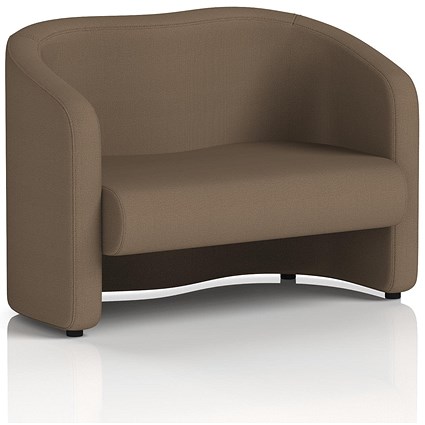 Lamport 2 Seater Sofa, With Black Feet, In Sumi Fabric, Osaka