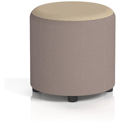 Harlestone Small Round Stool, In Yoredale Fabric, Settle Body Gordale Top