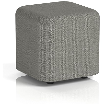 Harlestone Small Square Stool, In Yoredale Fabric, Hardraw Body And Top
